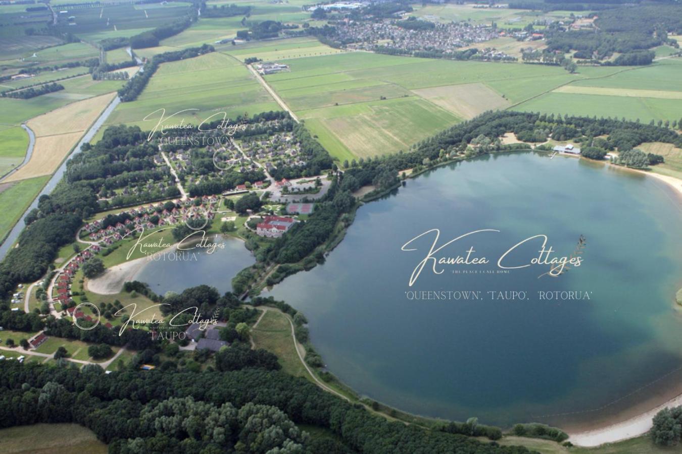 Lakeview 'Rotorua' 4-6 Pers By Kawatea Cottages Ewijk Esterno foto
