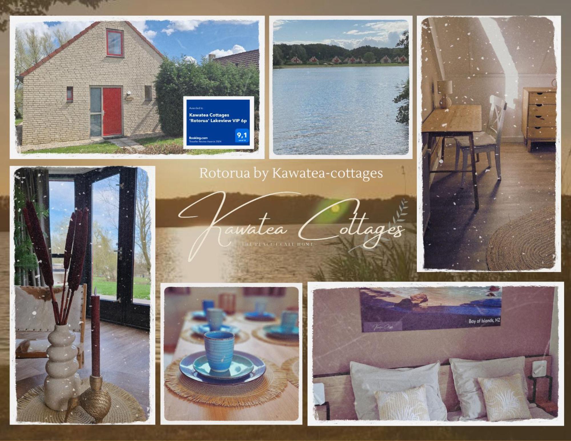 Lakeview 'Rotorua' 4-6 Pers By Kawatea Cottages Ewijk Esterno foto